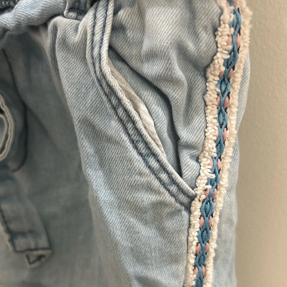 ZARA Baby Girl Chambray Pants – Size 9-12 Months